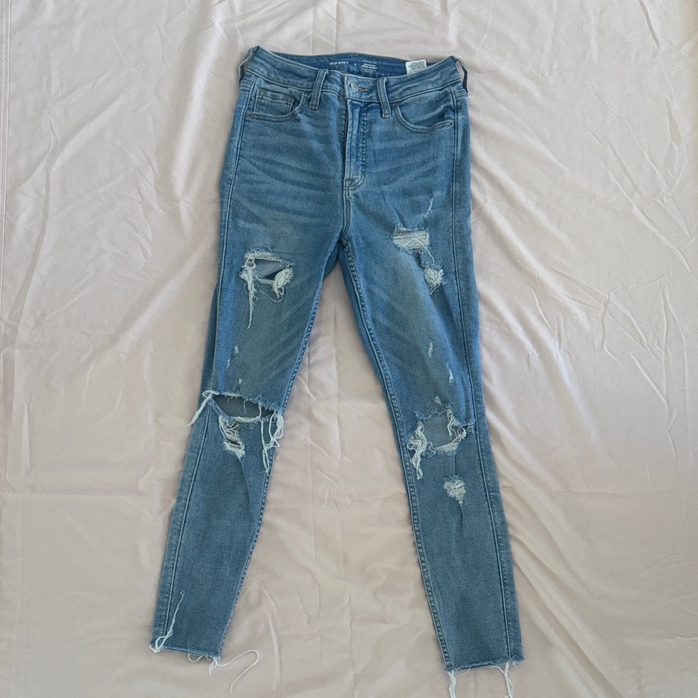 Distressed Blue Women's Jeans